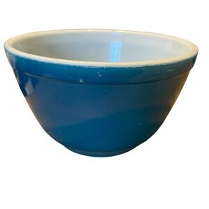 Vintage Pyrex Primary Blue #401 Small Nesting Mixing Bowl 1-1/2 Pint